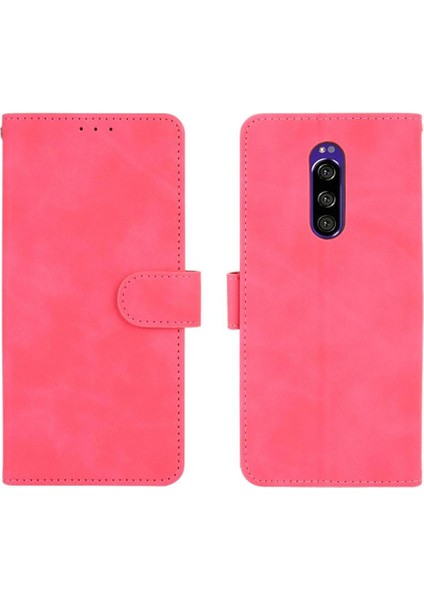 Sony Xperia 1 Kart Ekleme Deri Için Kılıf Folio Flip Case Koruyucu (Yurt Dışından)