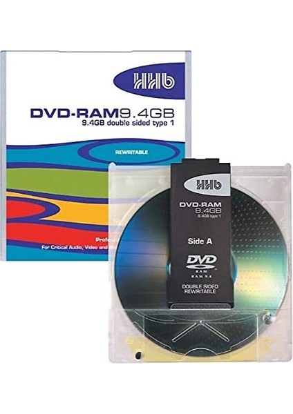 Hhb 9.4gb Profesyonel Arşiv Kayıtları Için Çift Taraflı Dvd-Ram Disk (Adet Fiyatı)