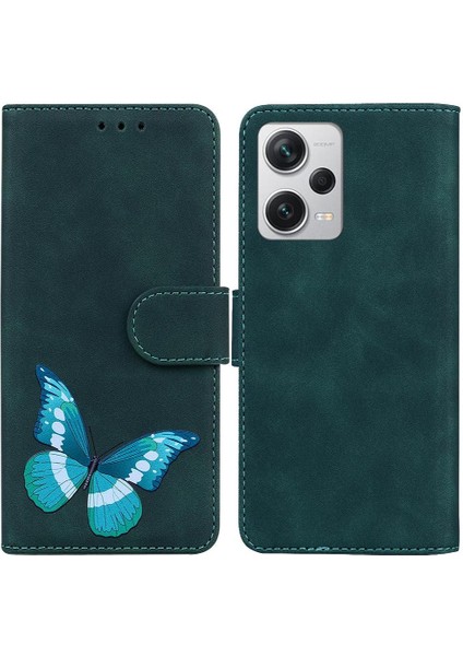 Xiaomi Redmi Için Not 12 Pro Artı Cüzdan Kart Yuvaları Kelebek Renk (Yurt Dışından)