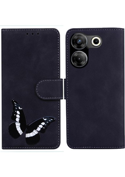Tecno Camon 20 Cüzdan Renk Baskılı Kelebek Kart Yuvaları Için Kılıf Çevirin (Yurt Dışından)