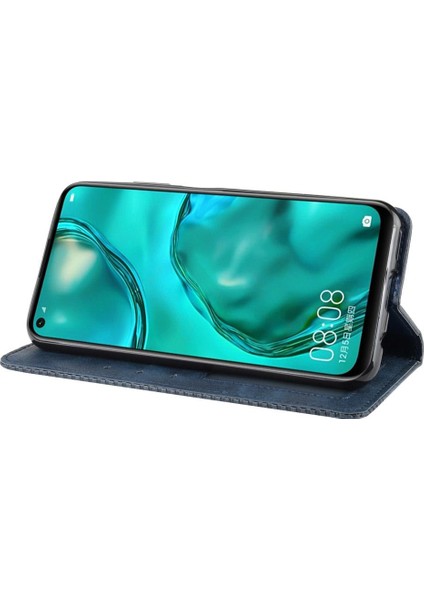 Huawei P40 Lite Cüzdan Manyetik Kapatma Pu Deri Kılıf (Yurt Dışından)