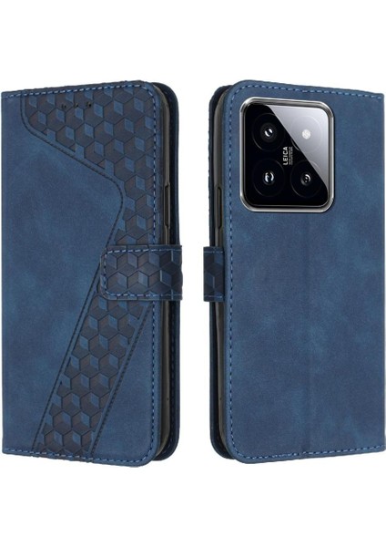 Telefon Kılıfı Için Xiaomi 14 Pro Kickstand Kart Yuvaları Kapak Cüzdan Manyetik (Yurt Dışından)