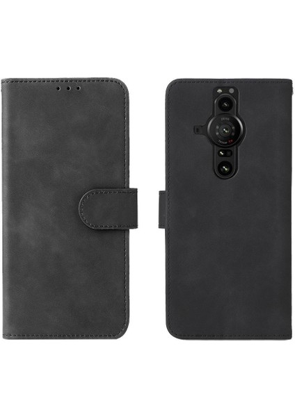 Kart Tutucu Kickstand Tam Koruma ile Sony Xperia Pro-I Için Kılıf (Yurt Dışından)