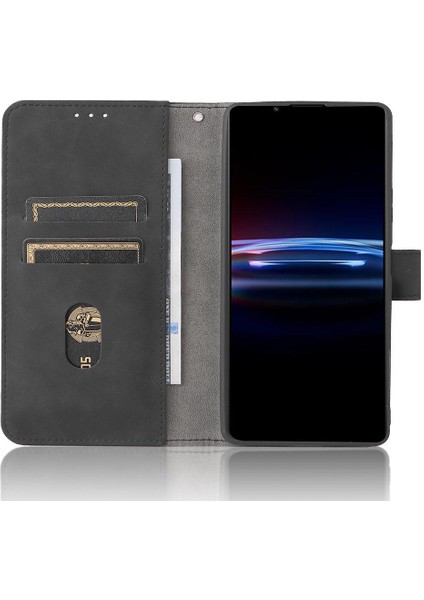 Kart Tutucu Kickstand Tam Koruma ile Sony Xperia Pro-I Için Kılıf (Yurt Dışından)
