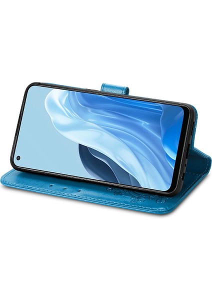 Oppo Case 7 5g Için Zarif Iş Çevirme Kapağı Dört Yapraklı Yonca (Yurt Dışından)