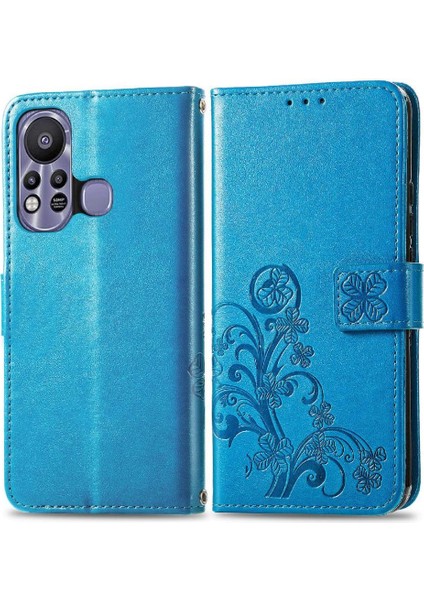 Infinix Sıcak 11S Flip Kapak Dört Yapraklı Yonca Zarif Iş Için Kılıf (Yurt Dışından)