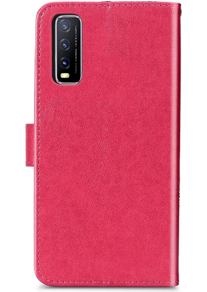Vivo Y20 Için Kılıf Deri Kılıf Kapak Kapak Kısa Kayış Dört Yapraklı Yonca (Yurt Dışından) indirimleri