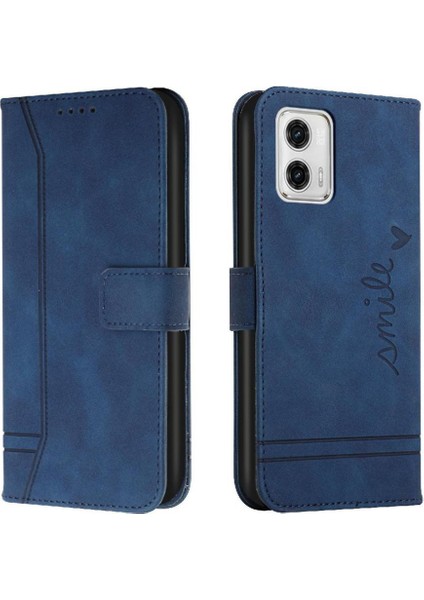 Motorola Moto G73 El Kayışı Flip Folio Cüzdan Kart Yuvaları Için Telefon Kılıfı (Yurt Dışından)