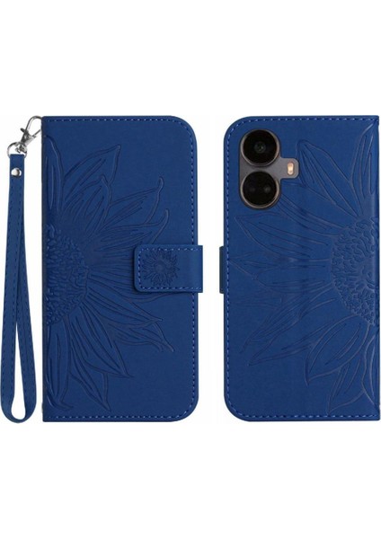 Realme 10 Pro Artı Flip Cüzdan Telefon Kılıfı Için Kılıf Kısa Kayış Lüks Pu (Yurt Dışından)