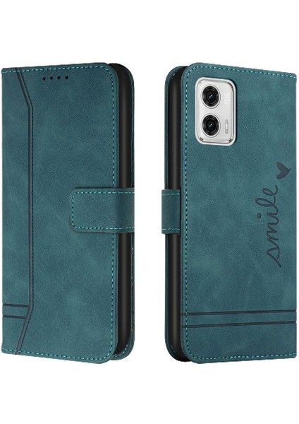 Motorola Moto G73 El Kayışı Flip Folio Cüzdan Kart Yuvaları Için Telefon Kılıfı (Yurt Dışından)
