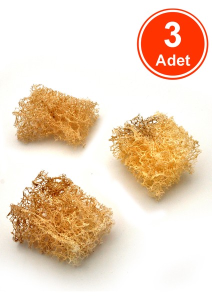 3 Adet x Bulaşık Lifi %100 Doğal Kabak Lifi