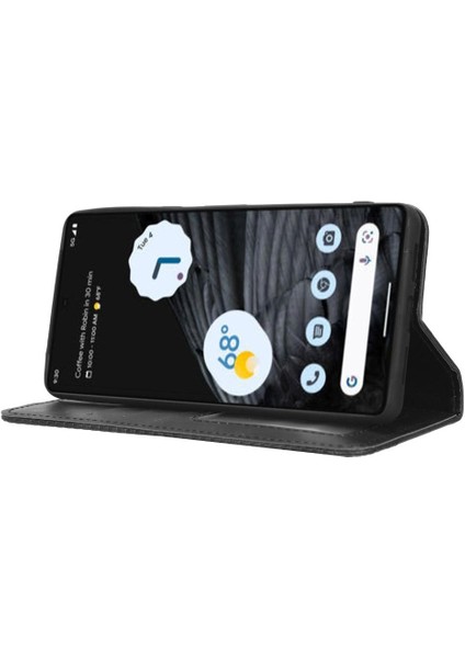 Google Piksel 7 Pro 5g Pu Deri Cüzdan Manyetik Kapatma Için Kılıf (Yurt Dışından)