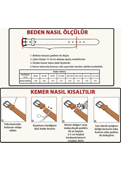 Deri Erkek Kemer 4,5 cm Karışık Desenli Kahverengi Kot Pantolon Spor Kemer