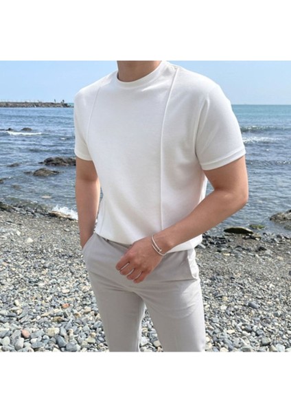 Erkek Şeritli Triko T-Shirt fiyatları