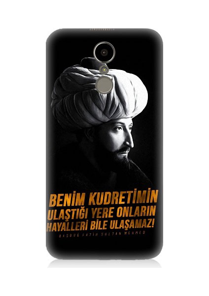Lg K8 2017 Uyumlu Fatih Sultan Mehmet Han Desenli Silikon Kılıf