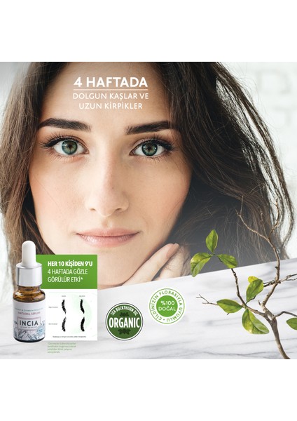 %100 Doğal Kaş Ve Kirpik Güçlendirici Serum Bitkisel Yoğunlaştırıcı Yoğun Bakım Yağı Vegan 10 ml X2 Adet