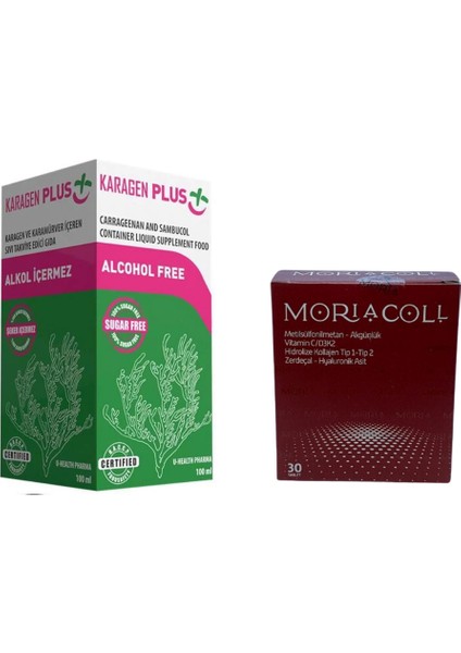 Plus Şurup 100 ml + Moria Coll Kollajen 30 Tablet