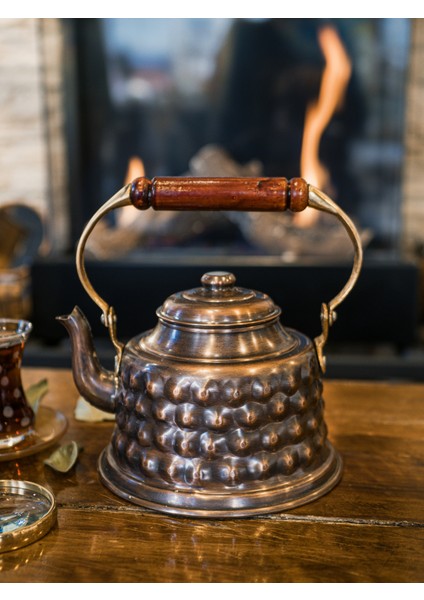 Bakır Demlik Kabartmalı Maraş Model Okstili Renk fiyatları