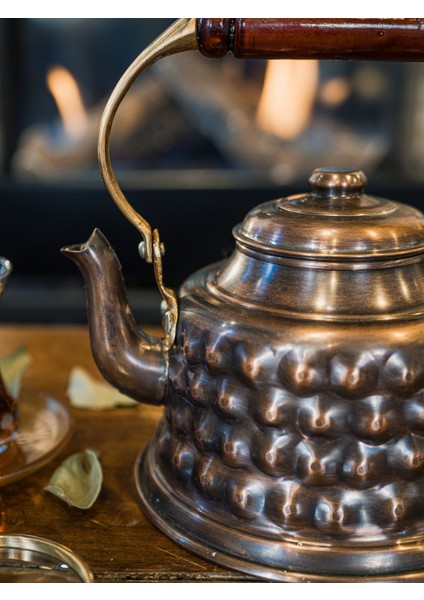 Bakır Demlik Kabartmalı Maraş Model Okstili Renk modelleri