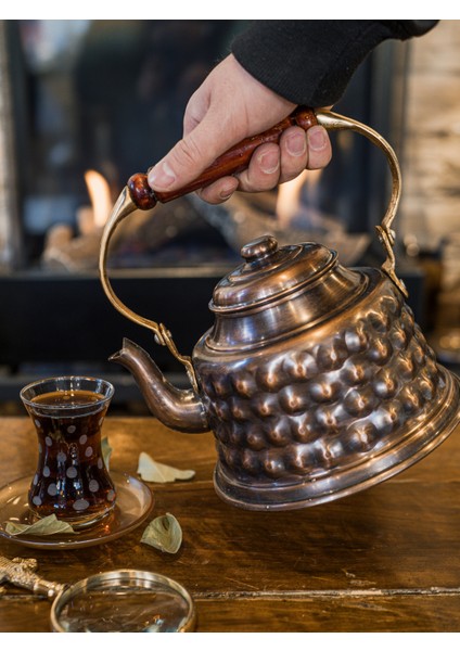 Bakır Demlik Kabartmalı Maraş Model Okstili Renk fırsatları