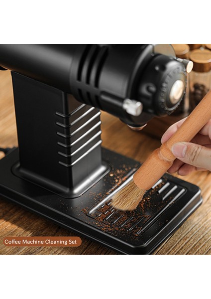 Kaşıklı Kahve Fırçası ve 58MM Paslanmaz Çelik Kör Filtre ve Ahşap Fırça (Yurt Dışından)