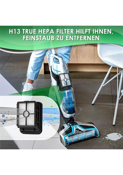 Bissell Crosswave Için Uyumlu Filtre Aksesuarları 17132,2225N, 2582N, Seri, 1866 Bissell Crosswave Için Vakum Filtresi (Yurt Dışından)