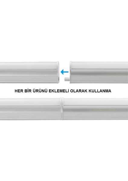 30-60-90-120 cm Anahtarlı Mutfak Tezgah Aydınlatması-Tak Çalıştır-1,5 mt Enerji Kablolu