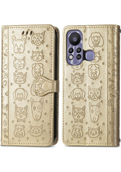 Infinix Sıcak 11S Darbeye Deri Kılıf Karikatür Hayvanlar Için Kılıf Kısa (Yurt Dışından) indirimleri