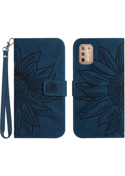Motorola Moto G9 Artı Flip Cüzdan Telefon Kılıfı Için Kart Yuvaları ile Pu (Yurt Dışından)