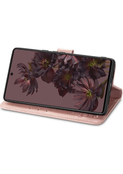 Google Piksel 7 Pro Dört Yapraklı Yonca Flip Kapak Kılıf Için Kılıf Kısa (Yurt Dışından) indirimleri