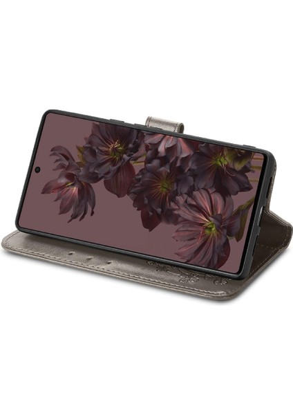 Google Piksel 7 Pro Dört Yapraklı Yonca Flip Kapak Kılıf Için Kılıf Kısa (Yurt Dışından)