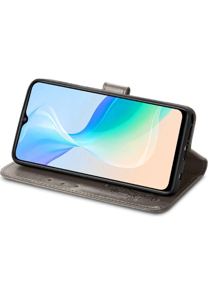 Vivo Y76 5g Zarif Iş Flip Kapak Için Kılıf Kısa Kayış Deri (Yurt Dışından) fırsatları
