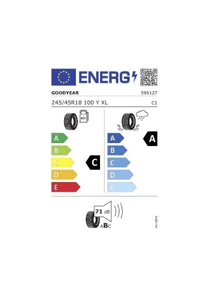245/45 R18 100Y Eagle Sport 2 Uhp Xl Fp Oto Yaz Lastiği (Üretim Yılı: 2023)