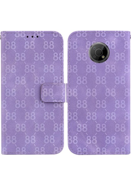 Nokia G300 Için Telefon Kılıfı Kart Tutucu Cüzdan Kapak Kickstand Çift 8 Pu (Yurt Dışından)