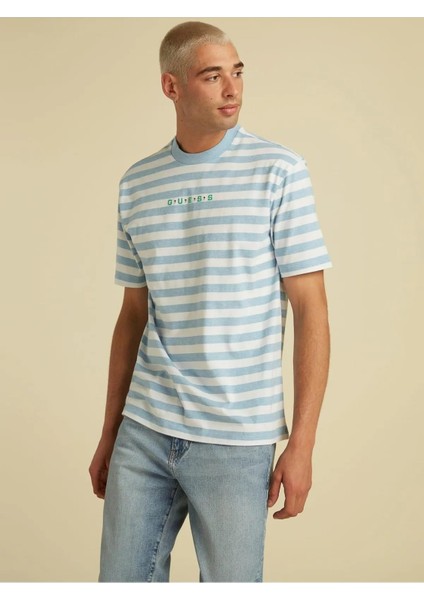 Striped Erkek T-Shirt M1GI12RAGP0