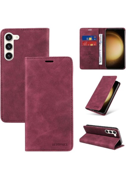 Samsung Galaxy S23 Artı 5g Pu Deri Folio Cüzdan Koruyucu Kılıf (Yurt Dışından)