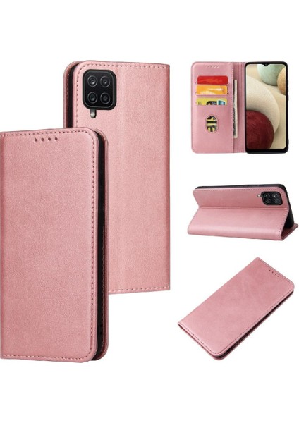 Samsung Galaxy A12 5G/M12 Kart Tutucu Kickstand Tam Folio (Yurt Dışından)