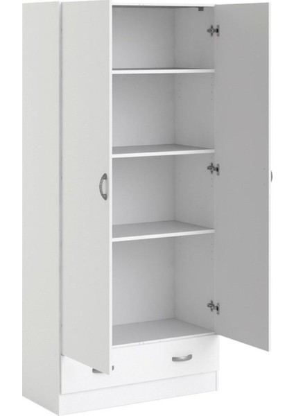 Aysu Giyinme Dolabı - Çok Amaçlı Dolap - Gardırop 80 Cm-2 Kapaklı-1 Çekmeceli fırsatları