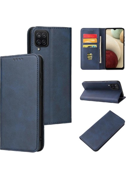 Samsung Galaxy A12 5G/M12 Kart Tutucu Kickstand Tam Folio (Yurt Dışından)