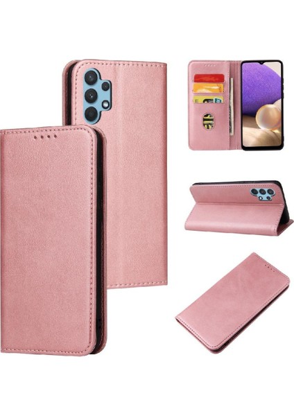 Samsung Galaxy A32 5g Için Kılıf Deri Folio Flip Case Tam Koruma (Yurt Dışından)