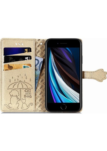 Iphone 8 / 7 / 6 Flip Kapak Kısa Kayış Deri Kılıf Karikatür (Yurt Dışından) indirimleri