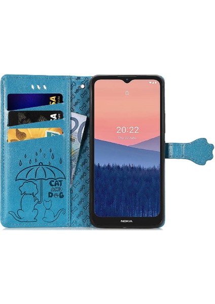 Nokia C21 Darbeye Karikatür Hayvanlar Için Kılıf Kapak Çevirin Deri Kılıf (Yurt Dışından) fırsatları