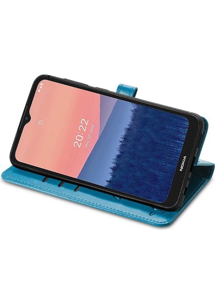 Nokia C21 Darbeye Karikatür Hayvanlar Için Kılıf Kapak Çevirin Deri Kılıf (Yurt Dışından) indirimleri