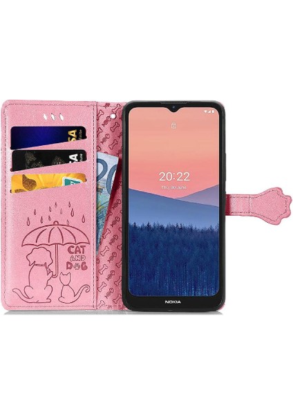 Nokia C21 Darbeye Karikatür Hayvanlar Için Kılıf Kapak Çevirin Deri Kılıf (Yurt Dışından) indirimleri