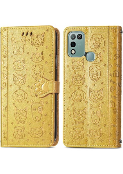 Infinix Sıcak 10 Oyun Karikatür Hayvanlar Darbeye Kapak Kılıfı (Yurt Dışından)