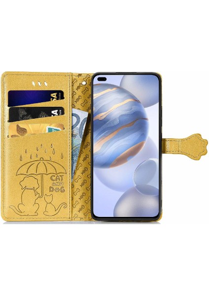 Huawei Onur 30 Pro Karikatür Hayvanlar Için Kılıf Kapak Çevirin Deri Kılıf Kısa (Yurt Dışından) modelleri