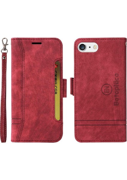 Iphone 8 Için Kılıf Artı/7 Artı Kart Yuvaları Cüzdan Kapak Çevirin Tpu Deri (Yurt Dışından)