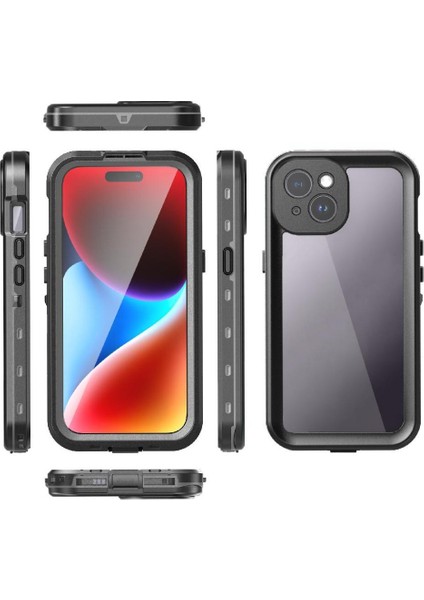 Iphone 15 Için Su Geçirmez IP68 Su Geçirmez Tam 12FT Askeri Inşa (Yurt Dışından)