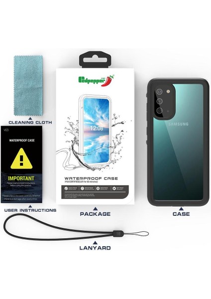 Samsung Galaxy S20 Su Geçirmez Dahili Ekran Koruyucu 12FT IP68 (Yurt Dışından)