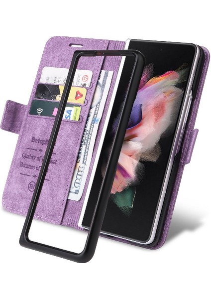 Samsung Galaxy Z Için Kılıf Fold 3 5g Kart Yuvaları Cüzdan Kapak Çevirin Tpu (Yurt Dışından) indirimleri